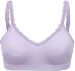 Tchibo - Női seamless puha melltartó, csipkés, világoslila