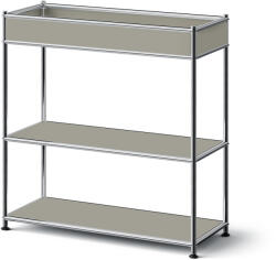 Tchibo - /Cn3 Slim Line fém konzolasztal tárolófelülettel - szürke