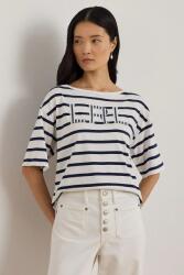 Lauren Ralph Lauren pamut póló - sötétkék XL