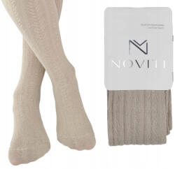 Noviti Bézs pamut gyerek harisnyanadrág halszálka csíkkal Noviti 116-122 (RB012-G-02-116122)