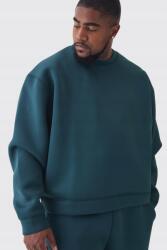 Boohooman Zöld Kerek Nyakú Pulóver 0X9 B18__4XL