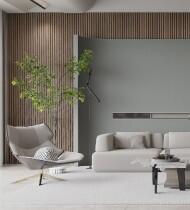  Archi Design, Smoke Oak, Akusztikus fali panel 60*275 cm - füstös tölgy