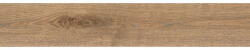 Mexen Wood Ville Gres glazurat maro rect. G1, placă de podea și perete cu aspect de lemn 120 x 20 cm, carving (TL613-120-020-02)