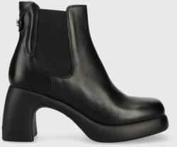 Karl Lagerfeld bőr bokacsizma ASTRAGON - fekete Női 40