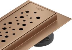 Mexen Flat 360° M12 rigolă liniară rotativă 100 cm, cupru periat - 1C21100-40 (1C21100-40)