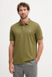 Gant pamut póló - zöld M - answear - 23 790 Ft