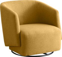 TEMPO KONDELA Scaun rotativ de design, galben, RODON