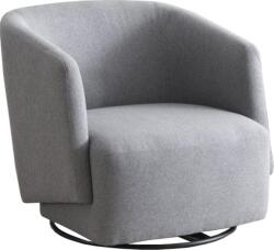 TEMPO KONDELA Fotoliu de design pivotant, gri, RODON