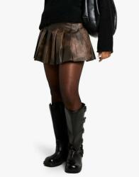 Boohoo Barna Bőrutánzat Szoknya Fxr B18__XL