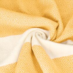  Strand Pamut Törölköző Fouta Hamam 100x200 Pareo Sárga Nagy (diamant_yellow)