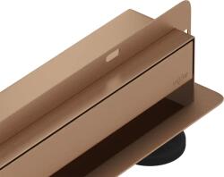 Mexen Flat Wall scurgere liniară de perete 2 în 1 120 cm, cupru periat - 1C30120 (1C30120)