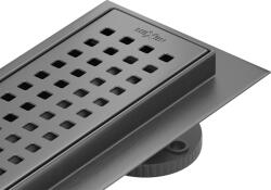Mexen Flat M08 rigolă de scurgere liniară 60 cm, gri armat periat - 1E25060-15 (1E25060-15)