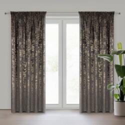 Takoy Draperie gata făcută FELIS din velur cu imprimeu de frunze mici 140 x 270 cm