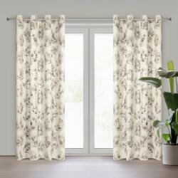 Takoy Draperie GLORIA din catifea moale cu imprimeu lucios cu frunze de palmier 140 x 250 cm