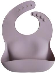 mushie Hajlékony szilikon előke - világos mályva