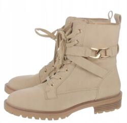 Anna Field Bézs Cipzáras Bokacsizma Női 40 T6D (ZLPO56871)