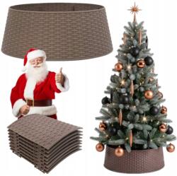 Yes Home Karácsonyfa Talp Takaró, Összecsukható Műanyag Rattan Hatású Kosár (YH0009)