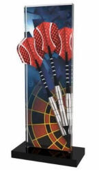  Dart trófea, darts szett, akril