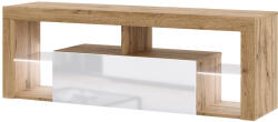  TV állvány wotan tölgy/fényes fehér színben. EVEREST 140 LE (wipTVE140X11OWWG00111)