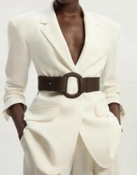 Karen Millen Klasszikus Széles Sötétbarna Bőr Öv Karen Millen Egyéb (BKK26397)