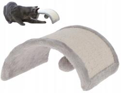 Kerbl Half Moon szizál kaparófa macskáknak szürke játék pomponnal (81624)