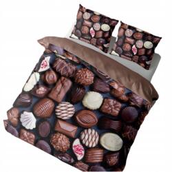 Detexpol Ágynemű garnitúra Detexpol 160 x 200 cm többszínű csokoládé (Czekoladki Słodycze Praliny Młodzieżowa)