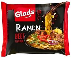 Glads Instant Zacskós Ramen Marha Ízű Szósszal, 105gr (Glads)