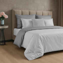 Takoy Kétoldalas pamut ágyneműhuzat 140x200 cm fehér, világosszürke NOVA 3