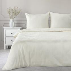 Takoy Pamut szatén ágyneműhuzat 160x200 cm krémszínű finom csíkokkal VERA