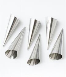  6 darabos fém tölcsér sütőforma, habroló forma