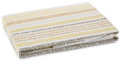 Takoy Pamut gumis lepedő 160x200x30 cm mustársárga színű csíkos mintával 105 g/m2 PRINT
