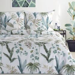 Takoy Pamut ágyneműhuzat 140x200 cm fehér, zöld színű botanikus mintával SPRING 52