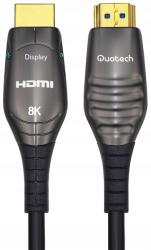 Quotech Hdmi 2.1 optikai kábel Aoc Hdmi, 8K Quotech 35m (Q-OP-SC350)
