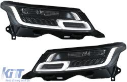 KITT Specials LED első lámpa Land Rover Range Sport L494 (2013-2017) modellekhez, dinamikus irányjelző, 2018-as dizájn, Matrix kinézet (HLRRSL494FL)