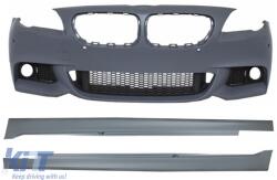 KITT Lightning Első lámpák Full LED Bi-Xenon angyalszemek BMW 5 Series F10/F11 (2011-2013) LCI Facelift Look (HLBMF10B)