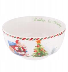 Altom Design Karácsonyi Tálka, Salátástál Gyerekeknek Levél a Mikulásnak, 14 cm (01010052573)