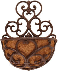 Esschert Design Öntöttvas fali virágtartó