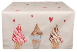 Clayre & Eef Asztali futó - 50x140cm - Frosty and Sweet