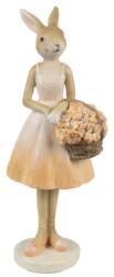 Clayre & Eef Húsvéti dekoráció - Nyuszilány virágkosárral