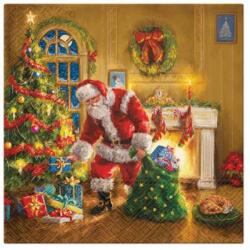 PAW Santa is Here papírszalvéta 33x33cm, 20db-os