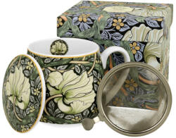 Duo Gift William Morris: Pimpernel - 430ml - porcelán bögre tetővel