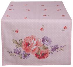 Clayre & Eef Asztali futó - 50x140cm - Dotty Rose