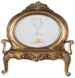 Clayre & Eef Arany színű, pad alakú képkeret, barokk stílusban
