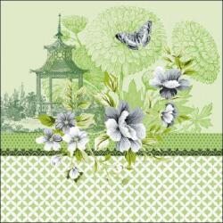 Ambiente Pagode Green papírszalvéta 33x33cm, 20db-os