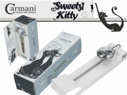 Hanipol Könyvjelző fém 14, 5x4, 5x3cm, fekete macskafejek