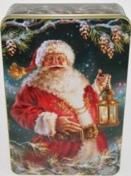  Karácsonyi fémdoboz - 355x235x100mm - Mikulás