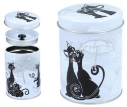 Hanipol Fémdoboz 6, 5x9cm, fekete macskák párban