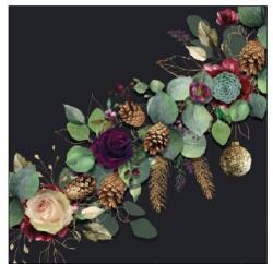 Ambiente Eucalyptus Black papírszalvéta 25x25 cm, 20 db-os