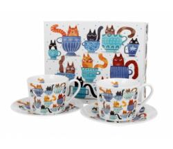 Duo Gift Porcelán csésze szett - 230ml - Teacup Cats