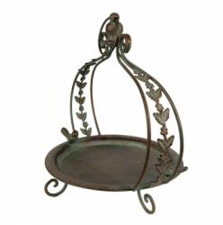 Clayre & Eef Madáretető tál íves, antikolt barna fém